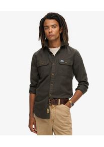 Superdry Herren Trailsman Overshirt in Lockerer Passform Gr&uuml;n - Gr&ouml;&szlig;e: L 10410095005558TQ003