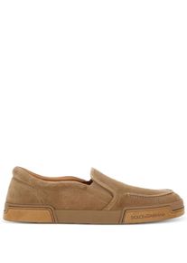 Dolce & Gabbana Dolce&Gabbana Loafer - Brown Suede Slip-On Shoes - Gr. 43 (EU) - in Braun - für Damen