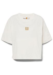 Timberland Stack Logo Short Sleeve Tee T-Shirt Women (Gr XS |weiß)