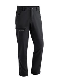 Maier Sports Herren Softshellhose "Adakit M", schwarz, Gr. 54, Vorderseite: 92% Polyester, 8% Elasthan / Rückseite: 100% Polyester, Hosen, Herren