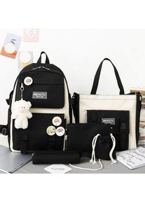 Xifei Tasche Student Leichter Rucksack Kleiner Frischer Süßer Mädchen Und Junge Großraumrucksack High School College Schultasche As The Picture
