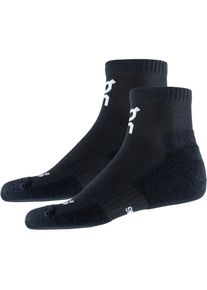On Core Run Sock Mid 2p Socken - schwarz - Gr. 39-42 - Baumwolle/Polyester/Elastan