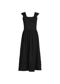 LANDS' END Midikleid aus Baumwolle/Modal-Mix, Damen,  Schwarz, Baumwolle Modal, by Lands' End