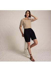 LANDS' END Supima-Shirt mit U-Boot-Ausschnitt, Damen,  Braun, Baumwolle, by Lands' End