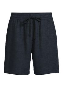 LANDS' END Schlupf-Shorts mit Struktur, Herren,  Blau, Baumwolle/Polyester, by Lands' End