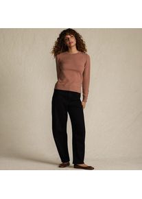 LANDS' END Farbige Soft Denim Relaxte Barrel-Jeans Mid Waist, Damen,  Schwarz, by Lands' End