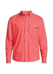 LANDS' END Langarm-Hemd aus Popeline, Classic Fit, Herren,  Lila, Baumwolle, by Lands' End