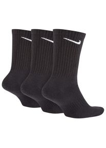Nike Everyday Cushioned Training Crew Socks Multifunktionssocken Herren (Gr M - EU: 38-42 |grau/schwarz)