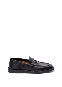 Dolce & Gabbana Dolce&Gabbana Loafer - Refined Black Leather Loafers - Gr. 44 (EU) - in Schwarz - für Damen