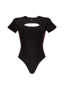 Puma Damen Badeanzug, schwarz, casual, Gr. XL, unifarben, Obermaterial: 80% Polyamid, 20% Elasthan, Badeanzüge, mit coolem Cut-out