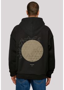 F4NT4STIC Herren Kapuzenpullover "Geometrics Grau", schwarz, casual, Gr. S, Obermaterial: 100% Baumwolle, Pullover, Print