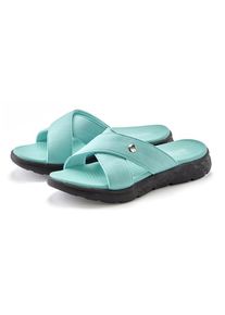 Venice Beach Set: Badepantolette blau Gr. 36 für Damen