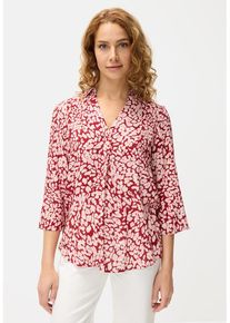 Lascana Schlupfbluse rot Gr. 34 für Damen. Mit tiefer V-Ausschnitt. Figurumspielend. Nachhaltig.