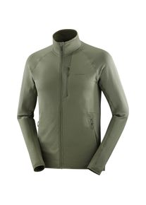 Salomon Essential Lightwarm Fleecejacke Herren - grün - Gr. XL - Polyester/Elastan