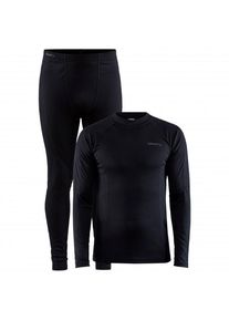 Craft Core Warm Baselayer Set Kunstfaserunterw&auml;sche Herren (Gr S |schwarz)