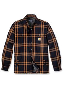 Carhartt Flannel Sherpa Lined Shirt Jacket Freizeitjacke Herren (Gr S |braun)
