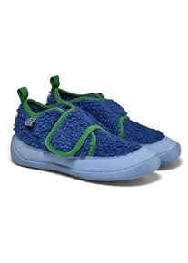 Affenzahn Hausschuh Vegan Fleecy Hüttenschuhe Kinder (Gr 27 |blau)