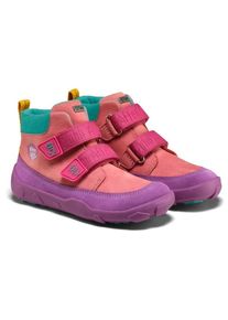 Barfußschuhe Affenzahn Übergangsschuh Leder Friendy Kinder (Gr 23 |owl /rosa |wasserdicht)