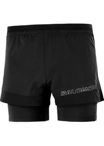 Salomon Cross Funktionsshorts Herren - schwarz - Gr. XXL - Polyester
