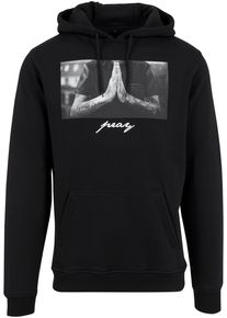 MisterTee Herren Sweatshirt "MisterTee Herren Pray Hoody", schwarz, Gr. XXL, unifarben, 65% Baumwolle, 35% Polyester, Sweatshirts