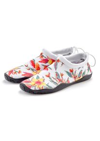 Lascana Damen Badeschuh, Gr. 42weiß blume, Obermaterial: 100% Neopren. Futter: 100% Neopren. Decksohle: 100% Neopren. Laufsohle: 100% Synthetik,