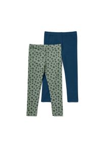 Tchibo - 2 Kinder-Leggings - Baby - Gr. 86/92 - dunkelblau/print