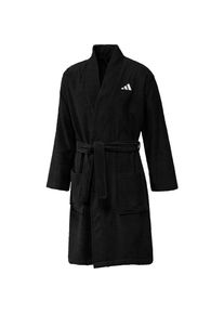 Adidas Bademantel Herren - schwarz - Gr. XL - Baumwolle