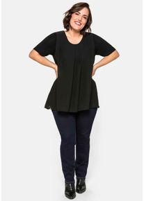 Große Größen Schmale Stretch-Jeans im 5-Pocket-Stil Gr. 25 blau von sheego für Damen