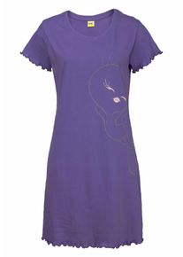 Große Größen Tweety Nachthemd Gr. 40/42 lila für Damen