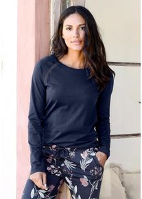 s.Oliver RED LABEL Große Größen Longsleeve Gr. 44/46 blau für Damen