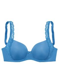 Lascana Große Größen Schalen-BH Gr. 90B blau für Damen