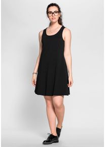Große Größen Knielanges, ärmelloses Kleid in A-Linie Gr. 58 schwarz von sheego für Damen