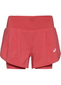 asics Road Funktionsshorts Damen - rosa - Gr. XL - Polyester