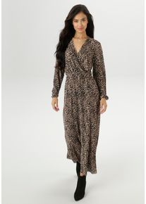 Aniston SELECTED Jerseykleid, im trendy Animal-Print und Wickeloptik - NEUE KOLLEKTION