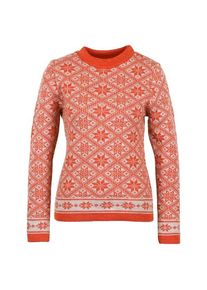 Flomax Rundhals Pullover Svea Wollpullover Women (Gr L |rosa)