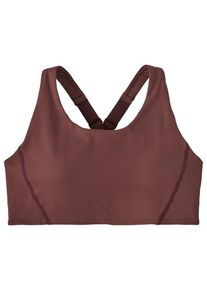 Sport-BH Patagonia Shadowlite Mid Impact Adjustable Bra Damen (Gr L |braun)