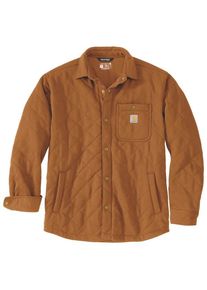 Freizeitjacke Carhartt Quilted Snap Front Shirt Jacket Herren (Gr XXL |braun)