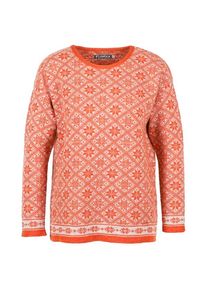 Flomax Oversize Pulli Svea Wollpullover Damen (Gr 36/38 |rosa/rot)