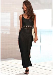 Vivance Strickkleid schwarz Gr. 34 für Damen. Mit V-Ausschnitt. Sehr Figurbetont. Nachhaltig.