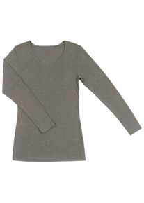 Merinounterw&auml;sche Joha Blouse L/S 85/15 Damen (Gr XL |grau)