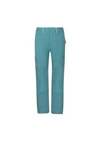 Trollkids Femund Softshell Pant Softshellhose Kinder Trekking (Gr 104 |türkis |wasserdicht)