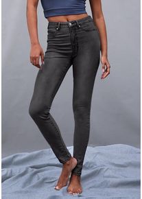 Lascana Jeansleggings schwarz Gr. 34 für Damen. Figurbetont. Nachhaltig.