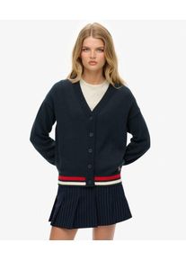Superdry Damen L&auml;ssiger Strick-cardigan Navy - Gr&ouml;&szlig;e: 40 210322800013798T019