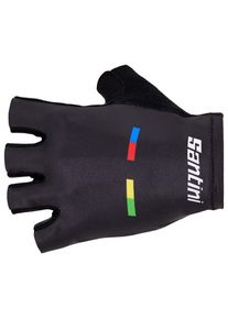 Santini UCI World Champion Gloves Handschuhe Herren (Größe S |grau)
