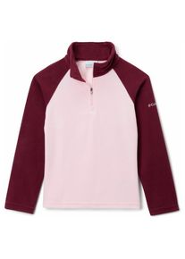 Columbia Glacial Fleece Half Zip Fleecepullover Kinder Alltag (Gr M |rosa/rot)