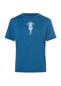 super.natural Scrambler Tee Merinoshirt Kinder (Gr 116 |blau)
