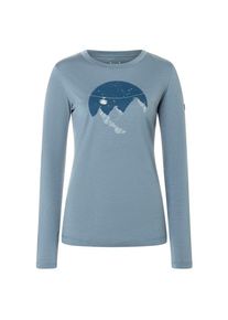 Longsleeve super.natural Gondola L/S Damen (Gr L |flint stone / various)