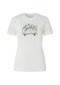 Merinoshirt super.natural Flower Delivery Bio Jersey Tee Damen (Gr L |weiß)