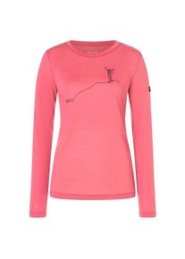 Longsleeve super.natural Bergglück L/S Damen (Gr M |rosa)
