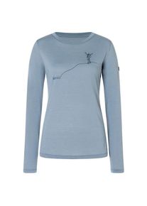 super.natural Berggl&uuml;ck L/S Longsleeve Damen (Gr L |grau)